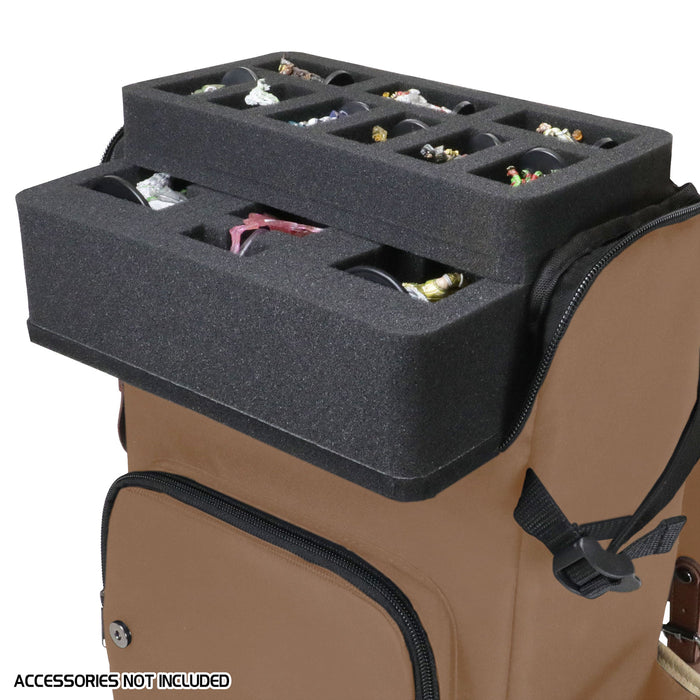 ENHANCE Designer Edition DnD Backpack - RPG Travel Bag (Tan)