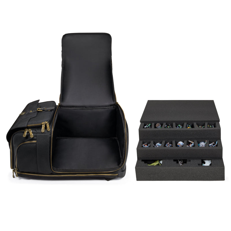 ENHANCE Miniature Vault Backpack - Case for 101+ Minis, 30 Paints, and Brushes