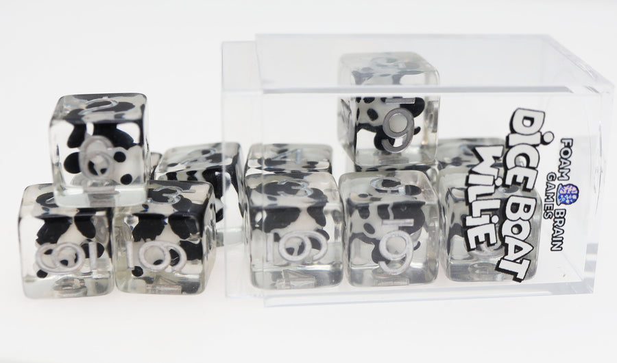 12 piece D6s - Dice Boat Willie Mickey