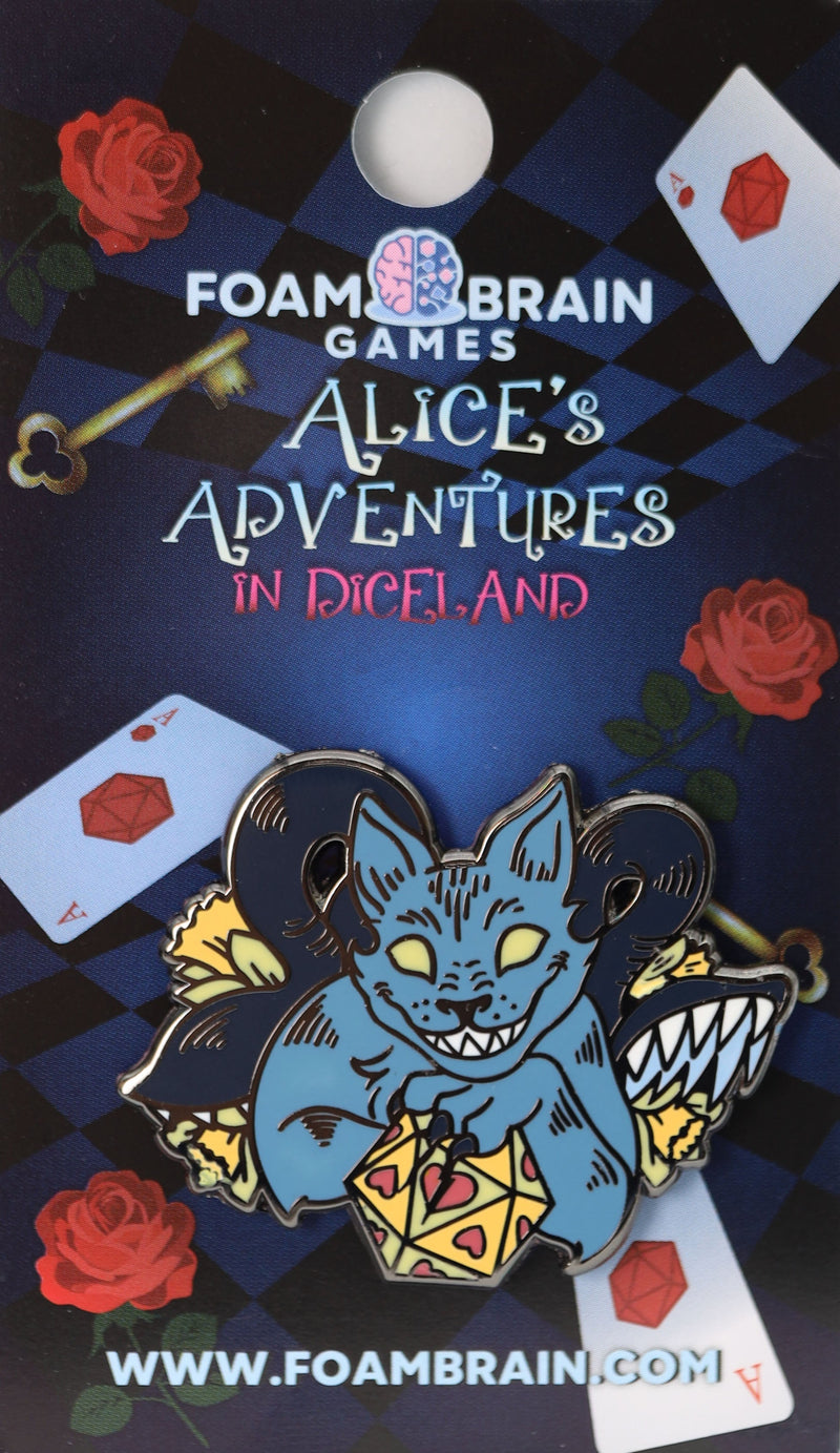 Alice's Adventures in Diceland: Cheshire Displacer Beast - Enamel Pin