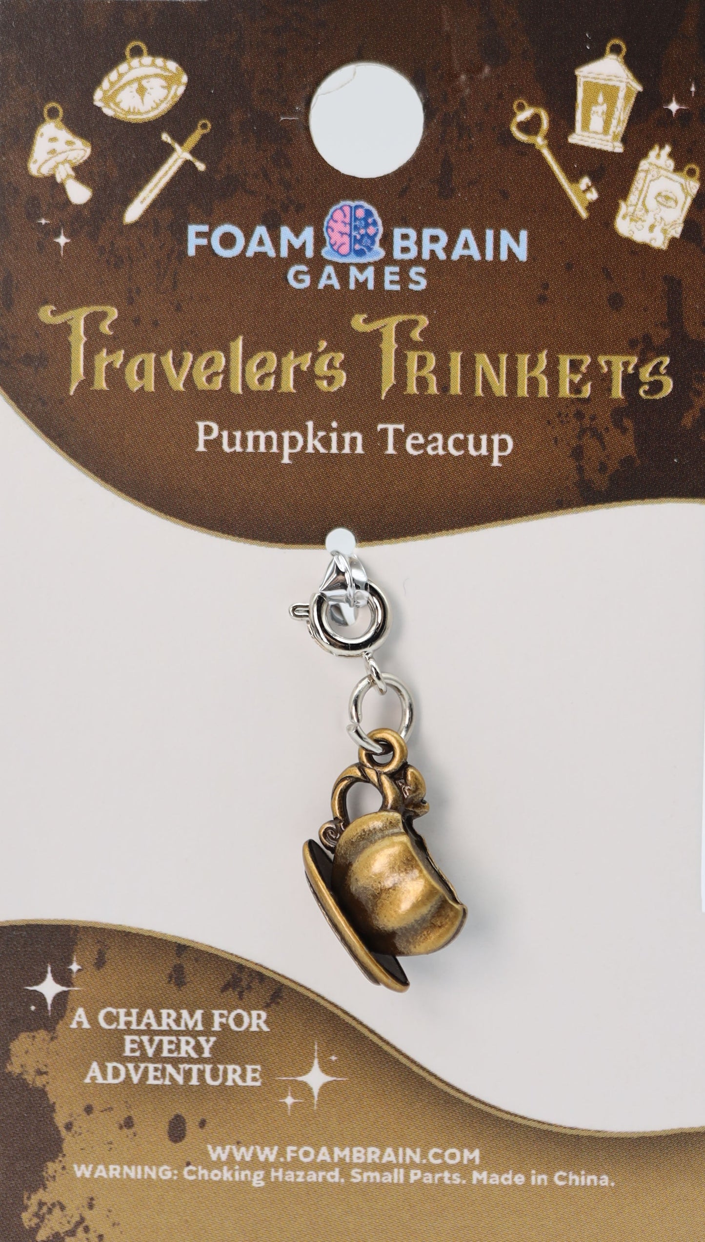 Traveler's Trinkets: Pumpkin Teacup Charm