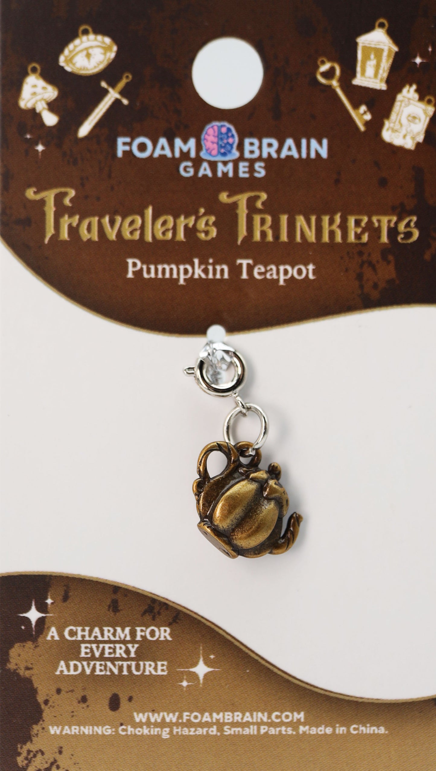 Traveler's Trinkets: Pumpkin Teapot Charm