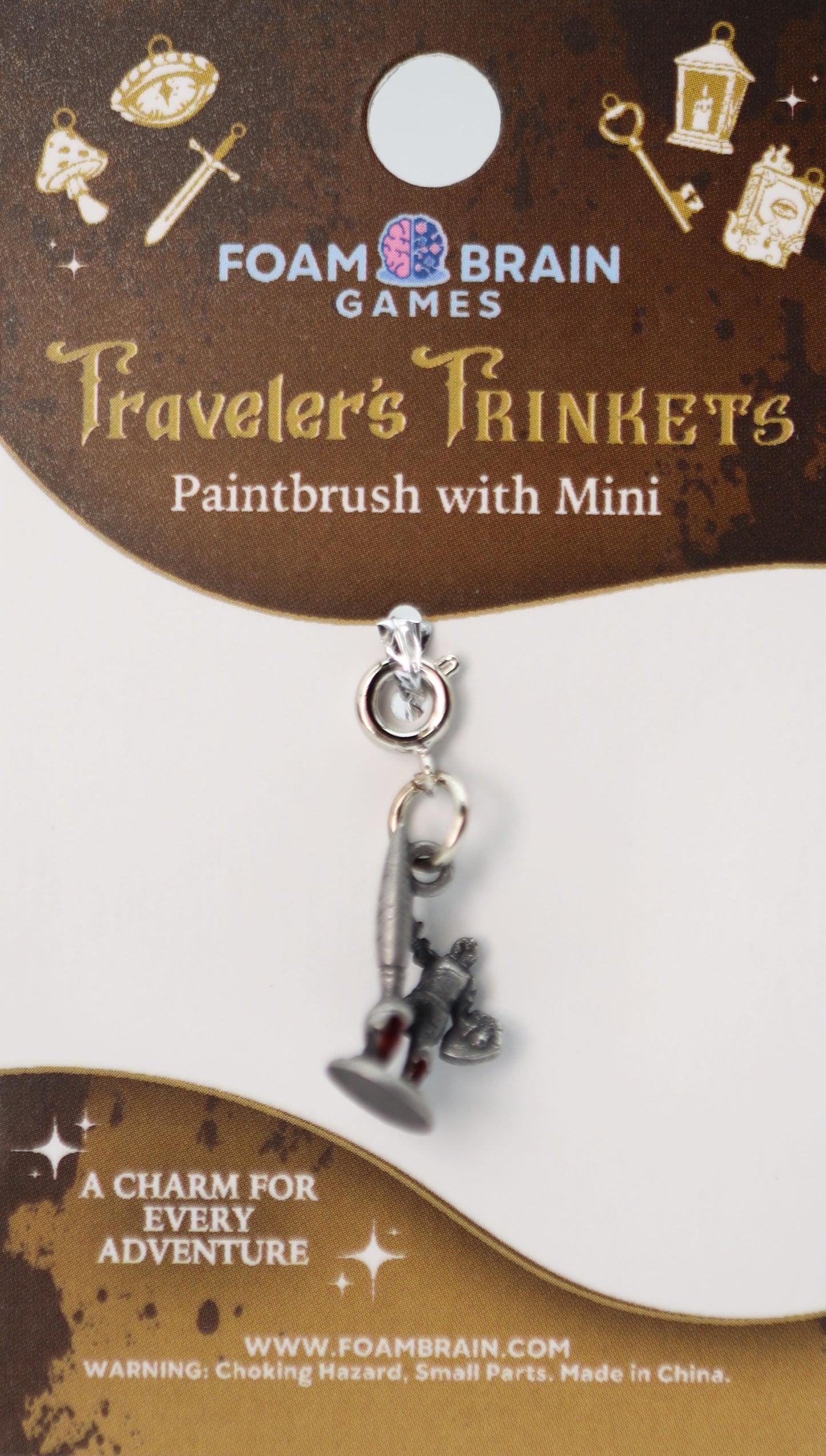 Traveler's Trinkets: Paintbrush with Mini Charm