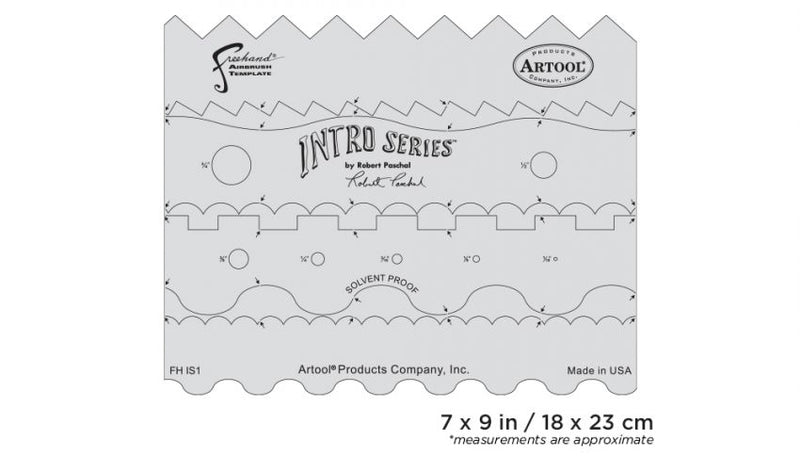 Artool Intro Series Freehand Airbrush Template by Robert Paschal
