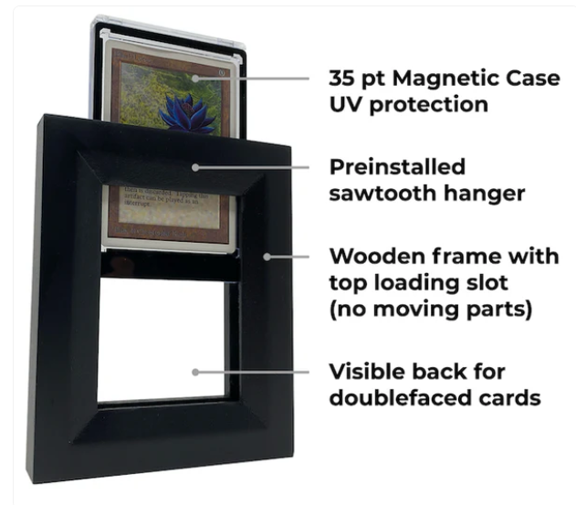 Frameamajigs Collectable Card Frame - Black