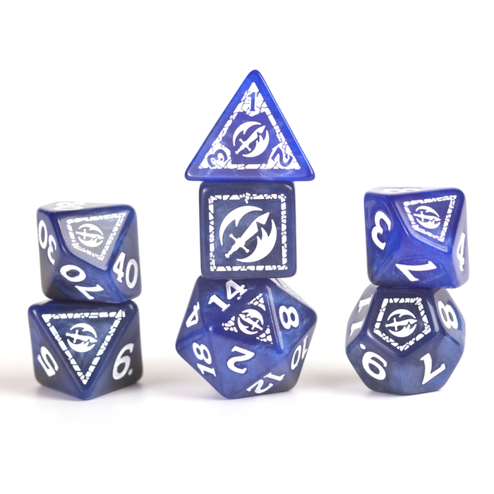 Dungeons & Dragons Adventure Dice Set - Fighter: Blue