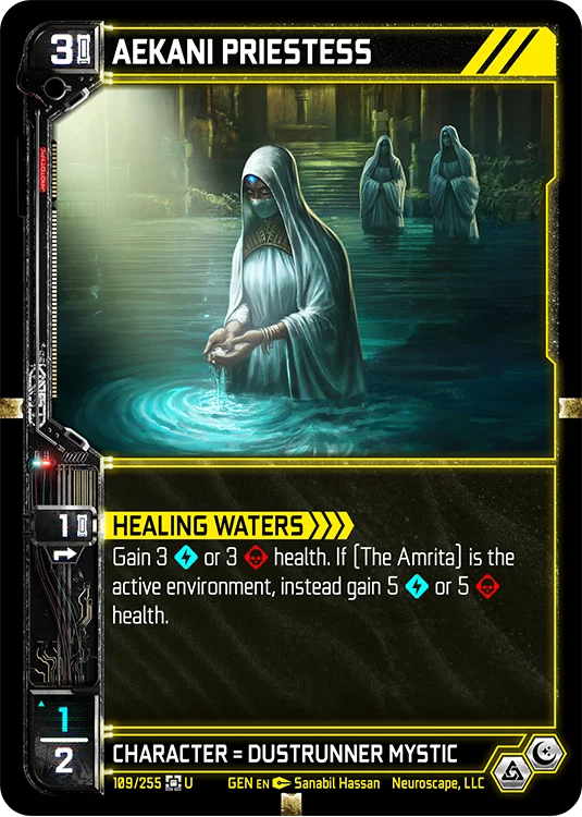 Image for AEKANI PRIESTESS (109) [Genesis - Kickstarter Edition] - NeuroScape TCG