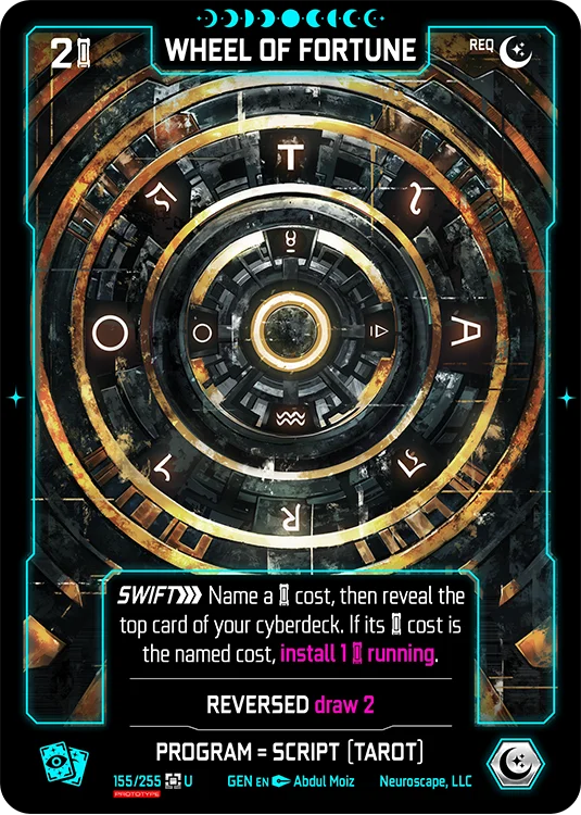 Image for WHEEL OF FORTUNE (155) [Genesis - Kickstarter Edition] - NeuroScape TCG