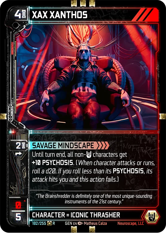 Image for XAX XANTHOS (182) [Genesis - Kickstarter Edition] - NeuroScape TCG