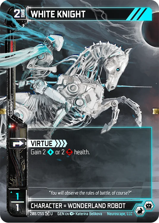 Image for WHITE KNIGHT (208) [Genesis - Kickstarter Edition] - NeuroScape TCG