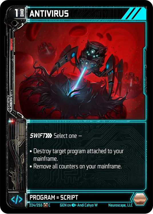 Image for ANTIVIRUS (224) [Genesis - Kickstarter Edition] - NeuroScape TCG