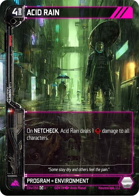 Image for ACID RAIN (234) [Genesis - Kickstarter Edition] - NeuroScape TCG