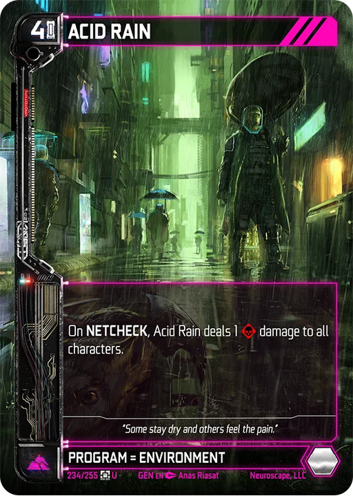 Image for ACID RAIN (234) [Genesis - Kickstarter Edition] - NeuroScape TCG