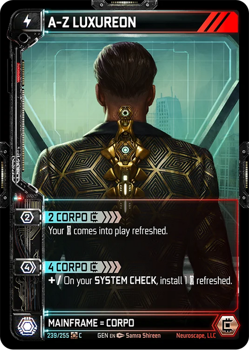 Image for A-Z LUXUREON (239) [Genesis - Kickstarter Edition] - NeuroScape TCG