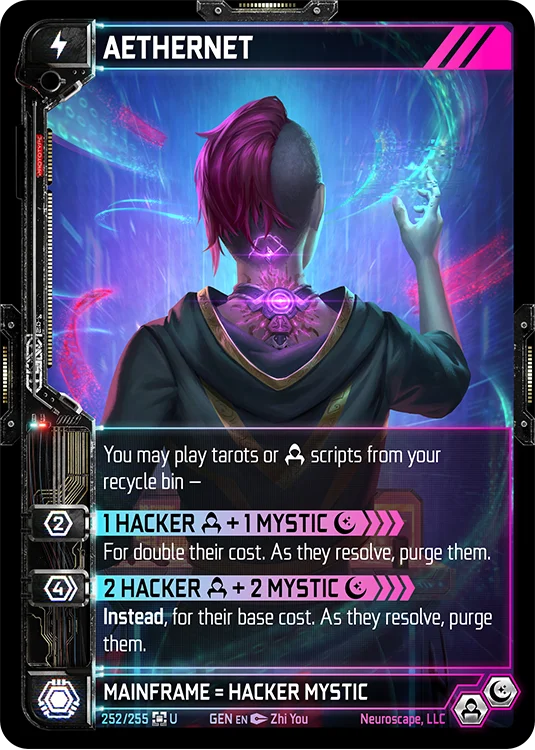 Image for AETHERNET (252) [Genesis - Kickstarter Edition] - NeuroScape TCG