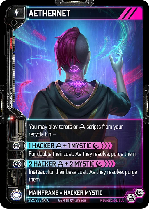 Image for AETHERNET (252) [Genesis - Kickstarter Edition] - NeuroScape TCG