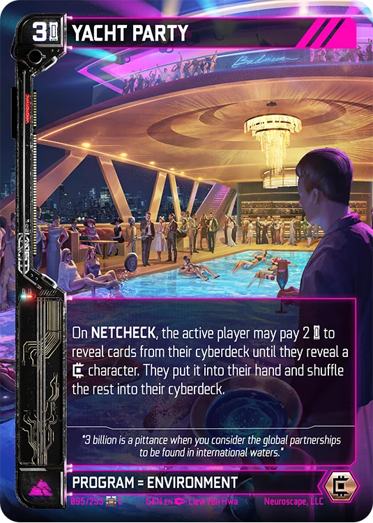 Image for YACHT PARTY (95) [Genesis - Kickstarter Edition] - NeuroScape TCG