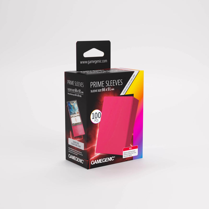 GAMEGENIC: Prime Card Sleeves: Red