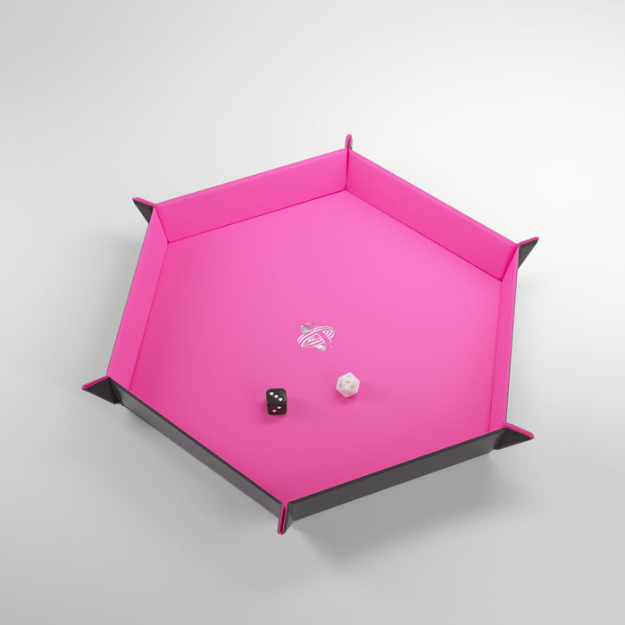 Magnetic Dice Tray Hexagonal Black/Pink