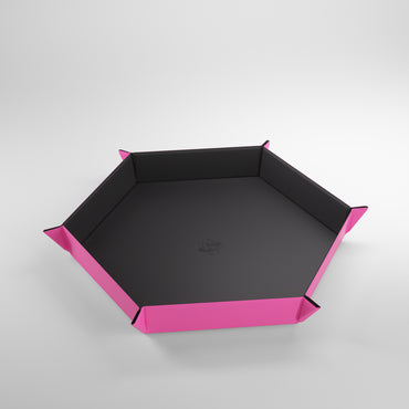 Magnetic Dice Tray Hexagonal Black/Pink