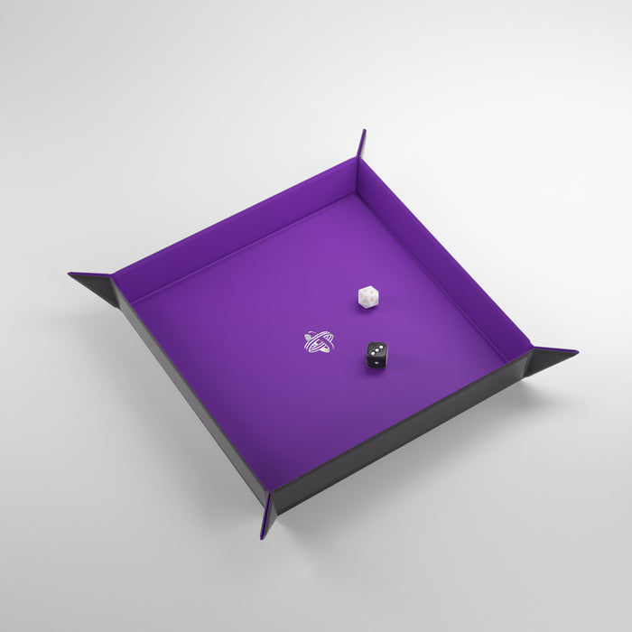 Magnetic Dice Tray Square Black/Purple