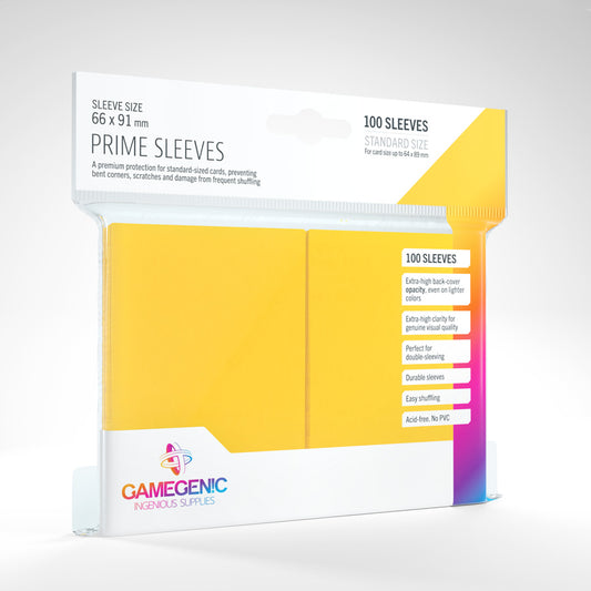 GAMEGENIC: Prime Card Sleeves: Yellow