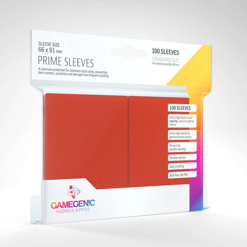 GAMEGENIC: Prime Card Sleeves: Red