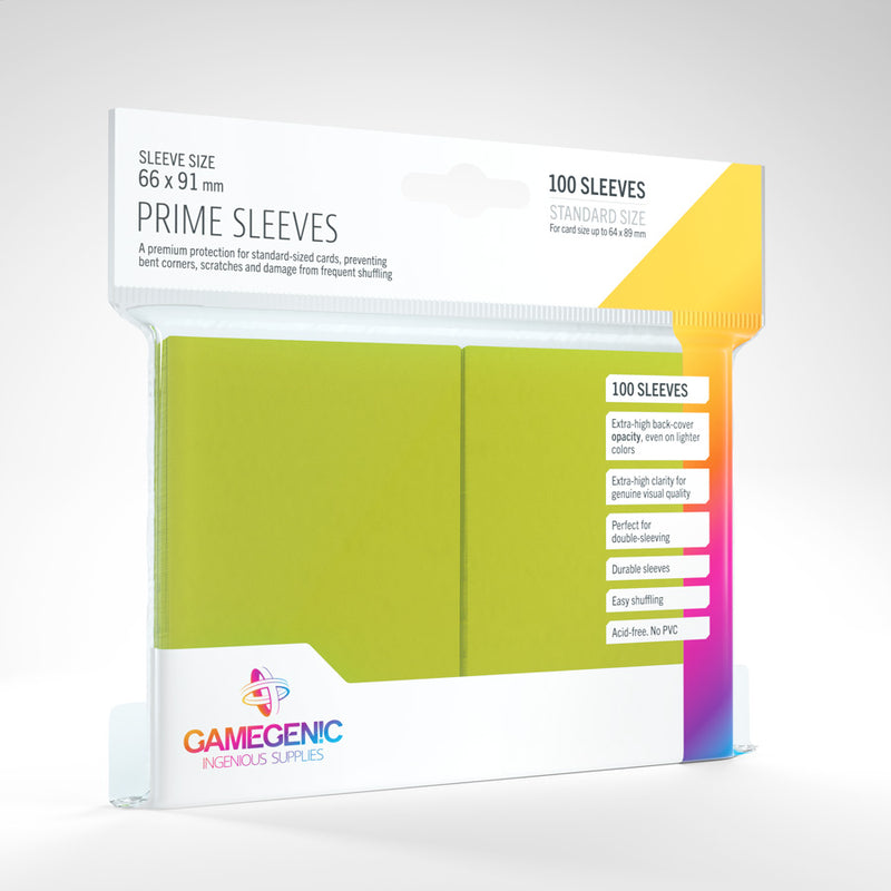 GAMEGENIC: Prime Card Sleeves: Lime