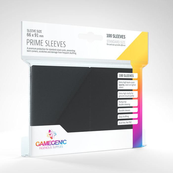 GAMEGENIC: Prime Card Sleeves: Black