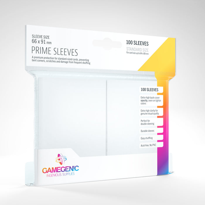 GAMEGENIC: Prime Card Sleeves: White