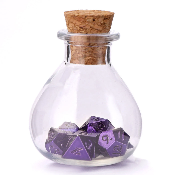 Unseelie Mini Metal RPG Dice Set - Purple