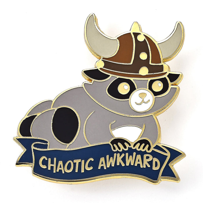Alternative Alignments Pin - Chaotic Awkward - Raccoon