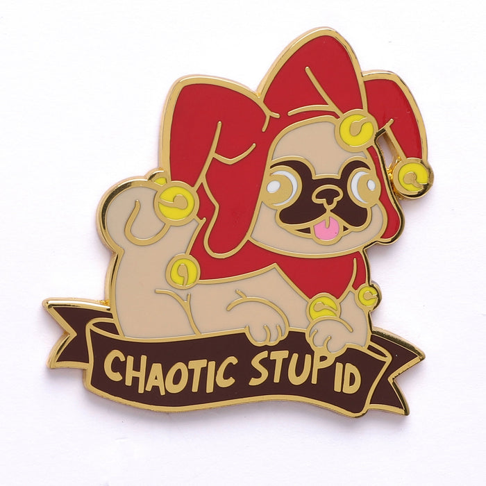 Alternative Alignments Pin - Chaotic Stupid Pug