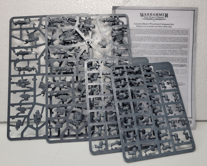Legion Heavy Weapons Upgrade Set Missile Launchers & Heavy Bolters (Used - Sprues and Instructions)