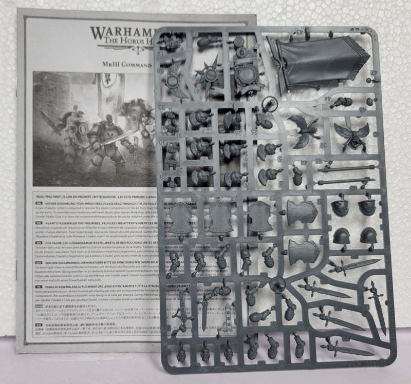 The Hours Heresy: Mk III Command Squad Upgrade Sprue (Used With Instructions)