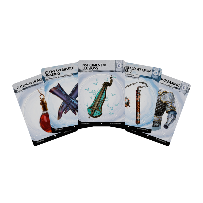 Dungeons And Dragons Magic Item Reference Cards: Common and Uncommon