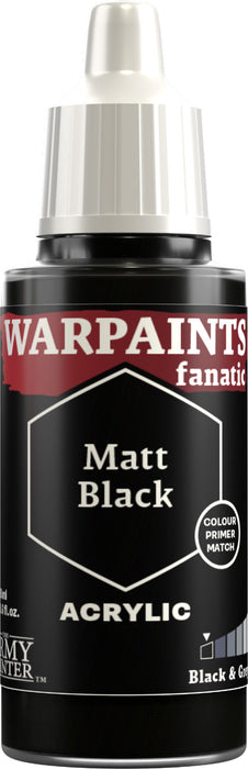 Warpaints Fanatic: Matt Black 18ml