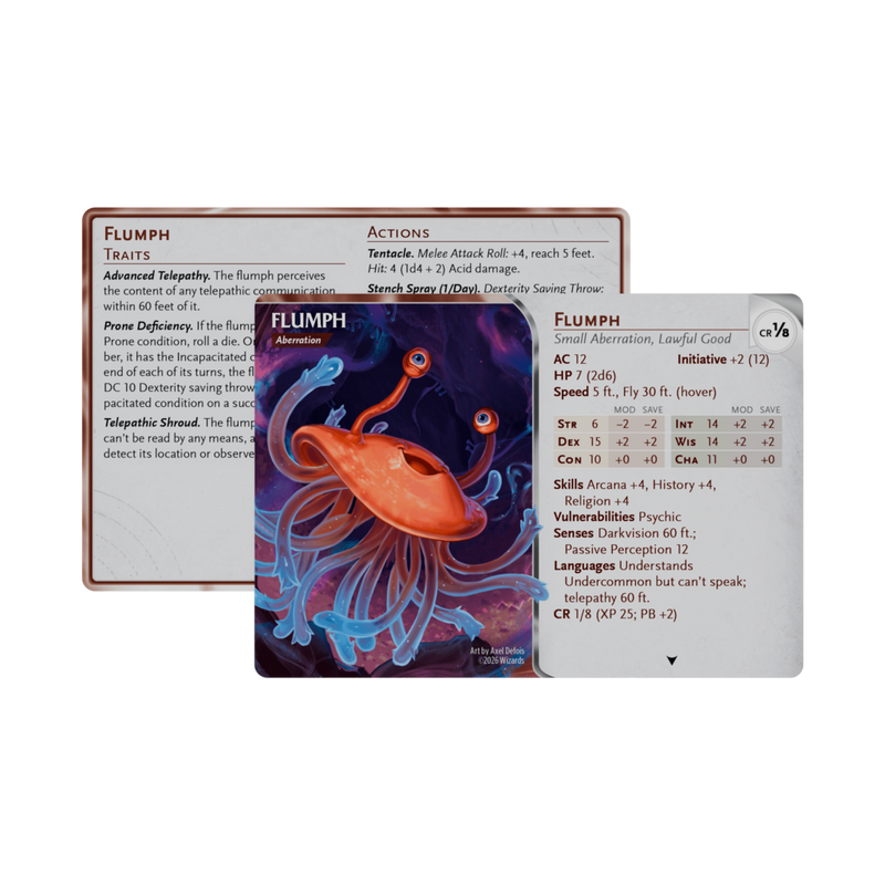 Dungeons And Dragons Monster Reference Cards: Menacing Reference Cards