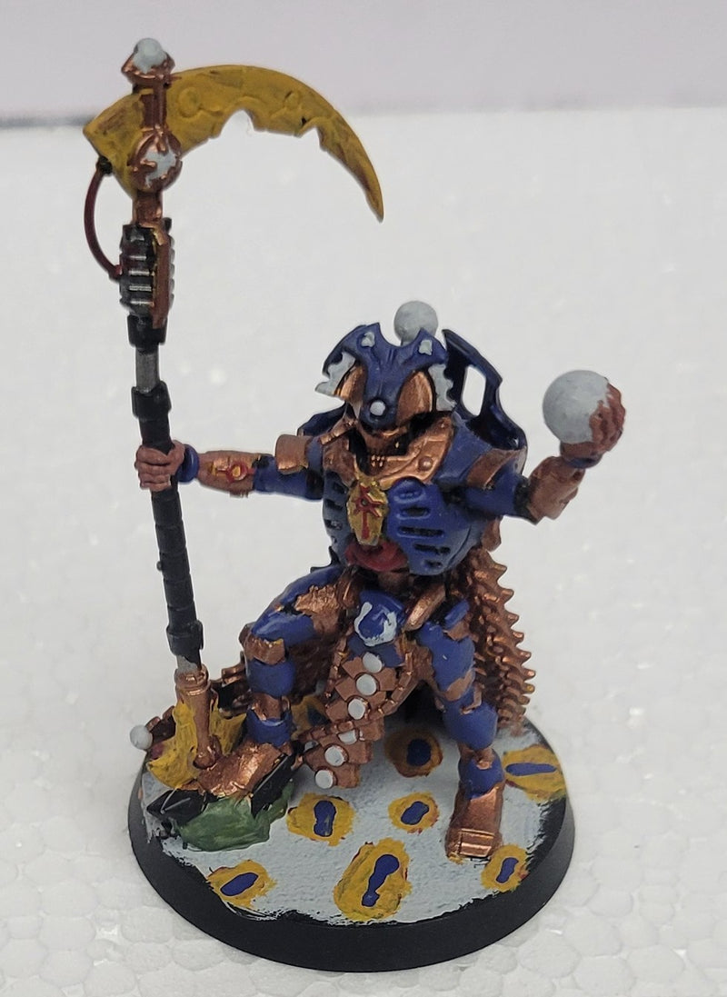 Necron Overlord with Voidscythe & Resurrection Orb (Used Assembled & Painted)