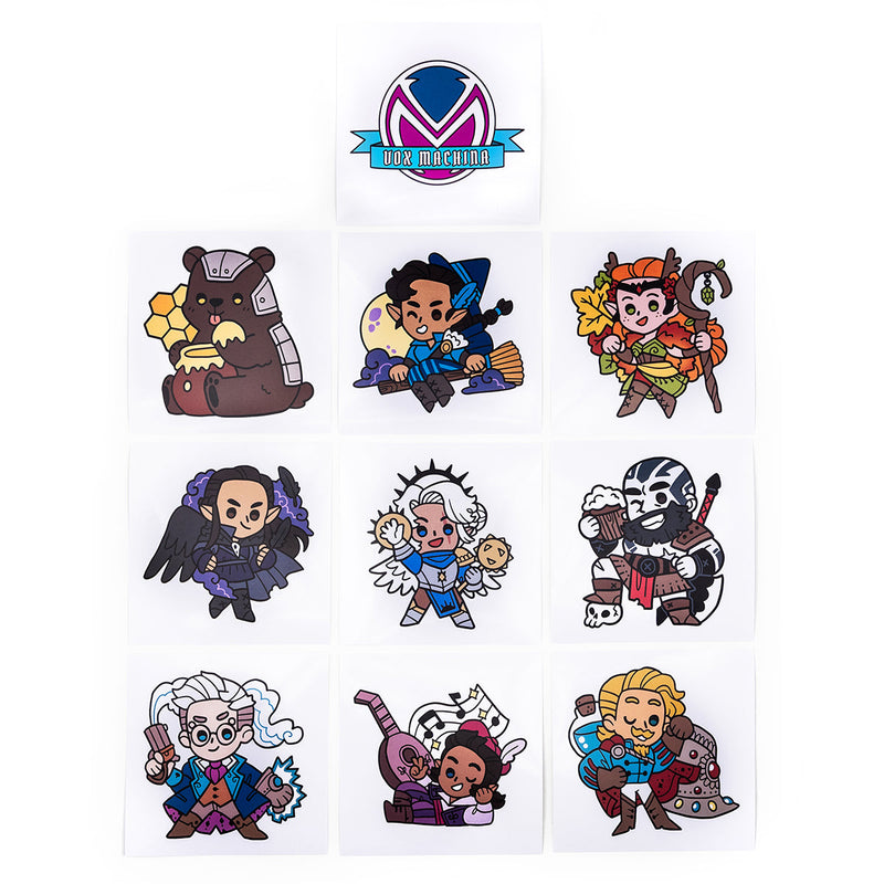 Vox Machina Chibi Vinyl Decals