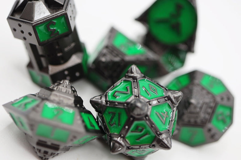 Dice 51: Radioactive Rocket - Metal RPG Dice Set