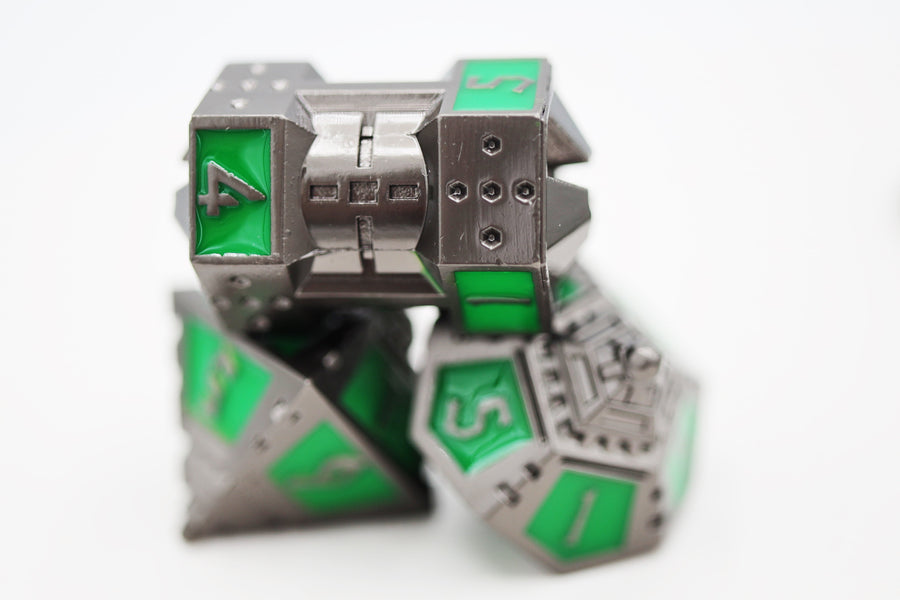 Dice 51: Radioactive Rocket - Metal RPG Dice Set