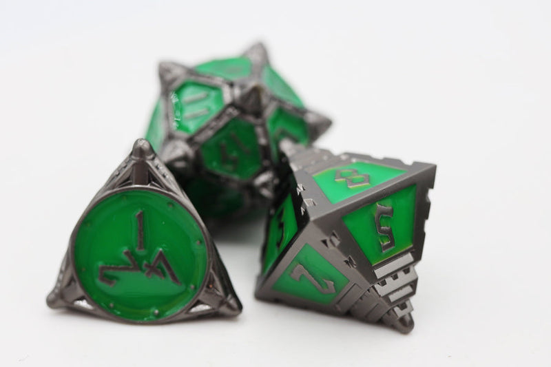 Dice 51: Radioactive Rocket - Metal RPG Dice Set