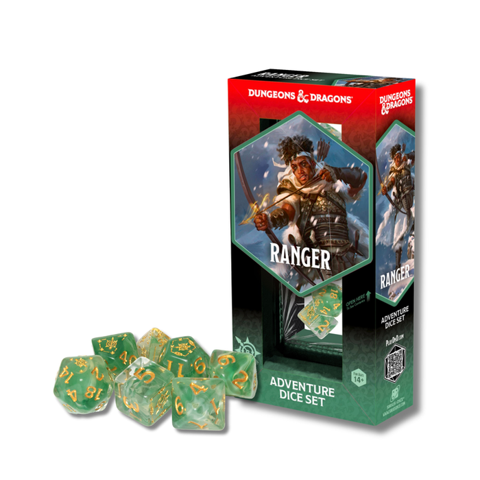 Dungeons & Dragons Adventure Dice Set - Ranger: White / Green