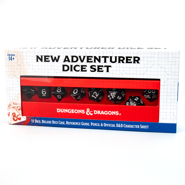 Dungeons & Dragons New Adventurer Dice Set - Black Dice