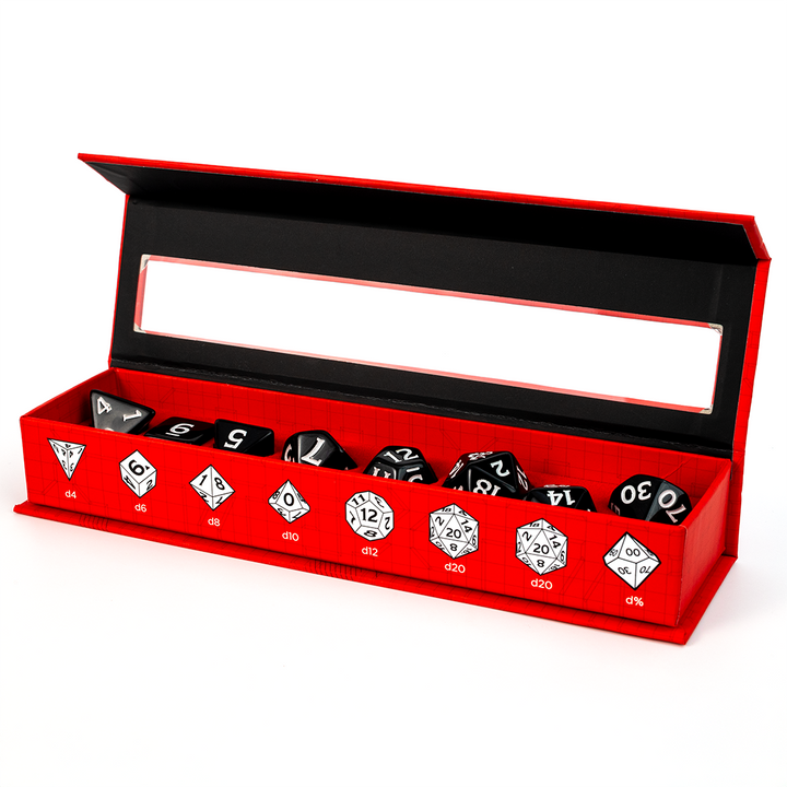Dungeons & Dragons New Adventurer Dice Set - Black Dice