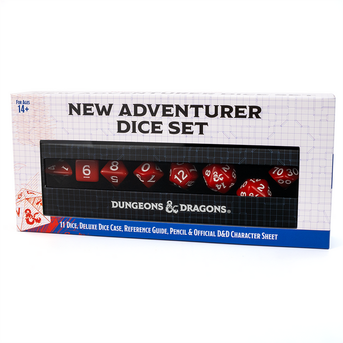 Dungeons & Dragons New Adventurer Dice Set - Red Dice