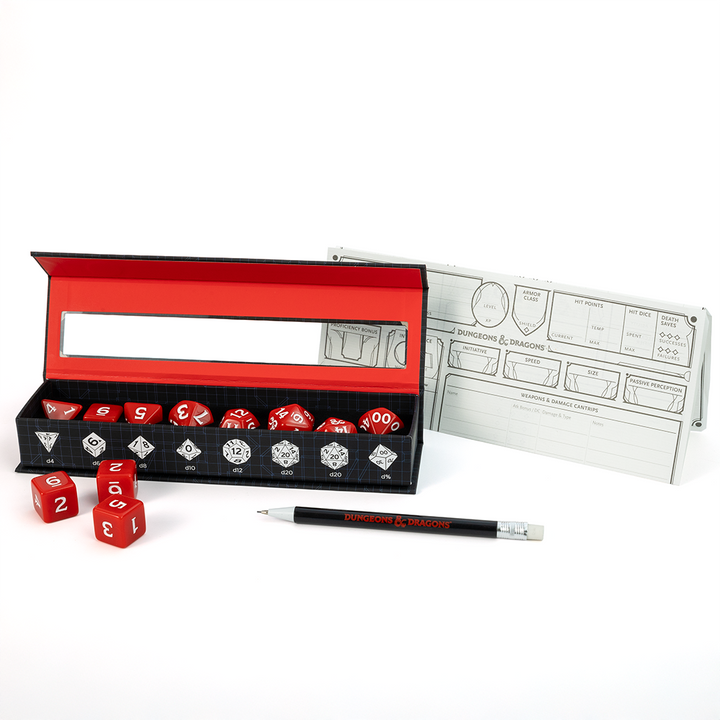Dungeons & Dragons New Adventurer Dice Set - Red Dice