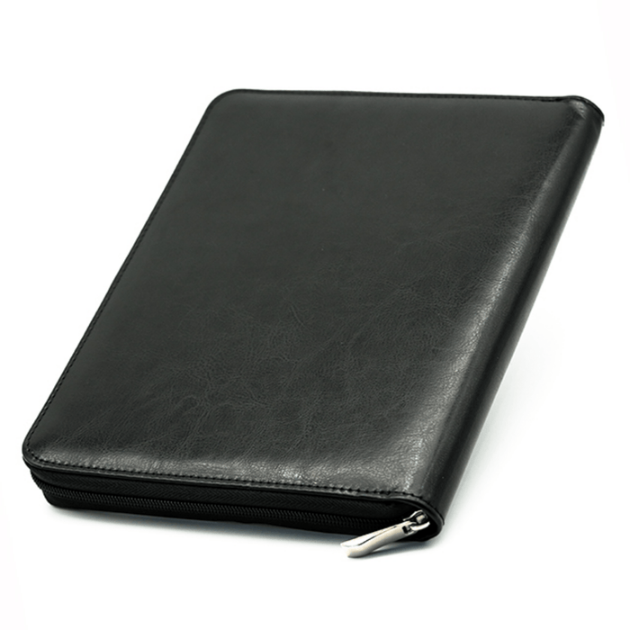 Black Leatherette Folio Dice Case