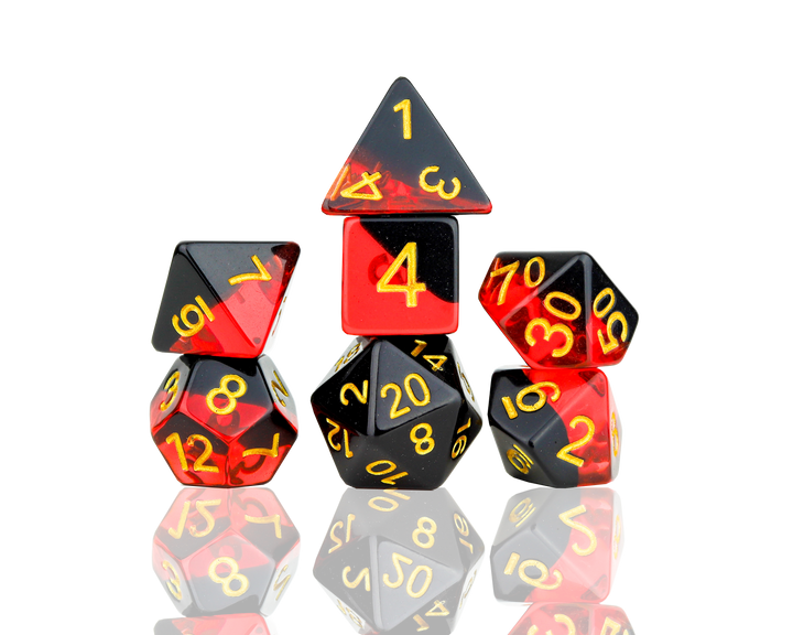 Sirius Dice: Brimstone 7 Piece Die Set